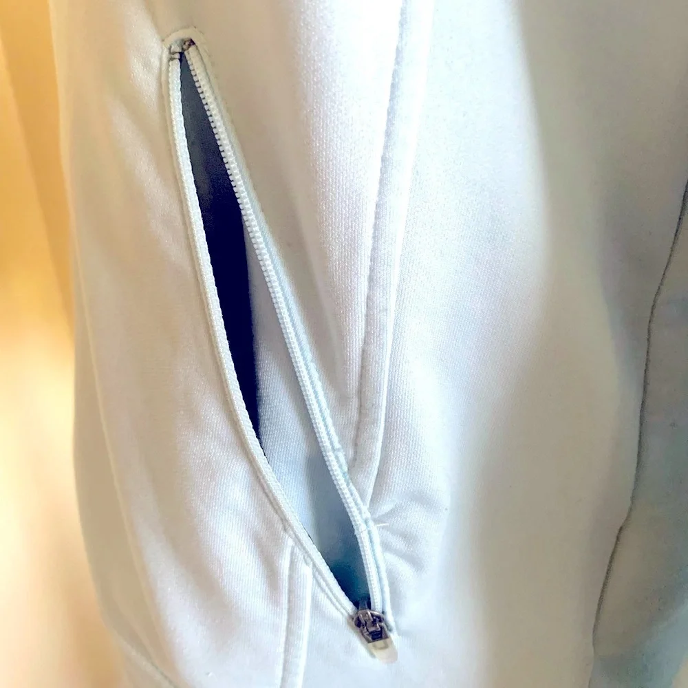Nike Light Blue With White Piping Dri Fit Running Jacket Size M